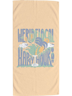 We Ride Local Happy Hour Πετσέτα Θαλάσσης Σομόν 80x160cm TPHHSS26
