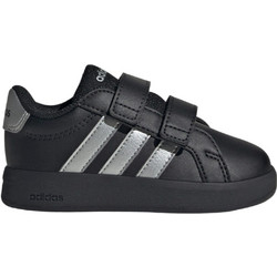 Adidas Grand Court 3.0 Παιδικά Sneakers Μαύρα Ασημί KI7188
