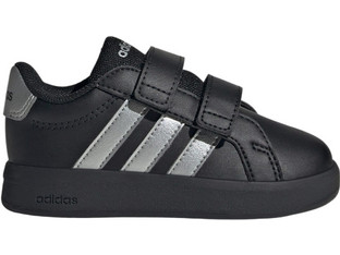 Adidas Grand Court 3.0 Παιδικά Sneakers Μαύρα Ασημί KI7188