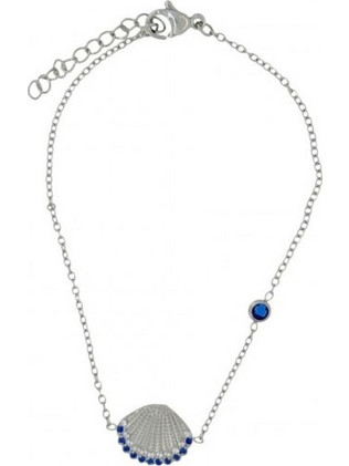 RO Accessories Γυναικείο Βραχιόλι Αλυσίδα Ασημί BR162