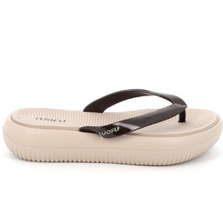 Luofu Γυναικείες Σαγιονάρες Flatforms Ανατομικές Αντιολισθητικές Μπεζ 11827274