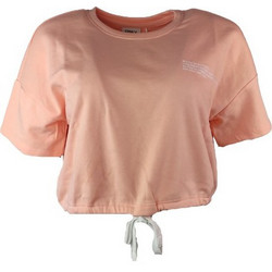 Only Γυναικείο Καλοκαιρινό Crop Top Βαμβακερό Σομόν 15257715