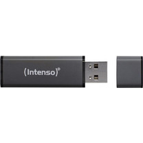 Intenso Alu Line 64GB USB Stick 2.0 με USB-A Ανθρακί