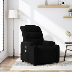 vidaXL Πολυθρόνα Relax με Υποπόδιο Ανακλινόμενη Μαύρη 3206853
