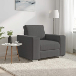 vidaXL Πολυθρόνα Ανθρακί 4105187