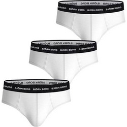 Bjorn Borg Ανδρικά Σλιπ Βαμβακερά Λευκά 3Pack 10004235-MP002