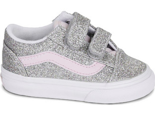 Vans Old Skool Παιδικά Sneakers Ασημί Ροζ VN000VB2HN31