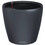 Lechuza Classico Color Ls 43 Αυτοποτιζόμενη Γλάστρα Εσωτερικού Χώρου Στρογγυλή Πλαστική Ανθρακί 43x39cm 14291