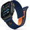 Tech-Protect Nylon Elite Λουράκι Υφασμάτινο Navy / Orange (Apple Watch 44 / 45 / 46 / 49mm)