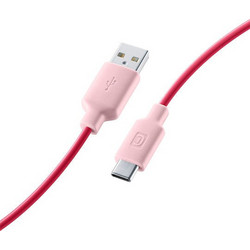 Cellular Line USB-A to USB-C 1m Pink 8018080325786