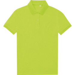 B & C Γυναικεία Μπλούζα Polo Κοντομάνικη Lime PW465-252