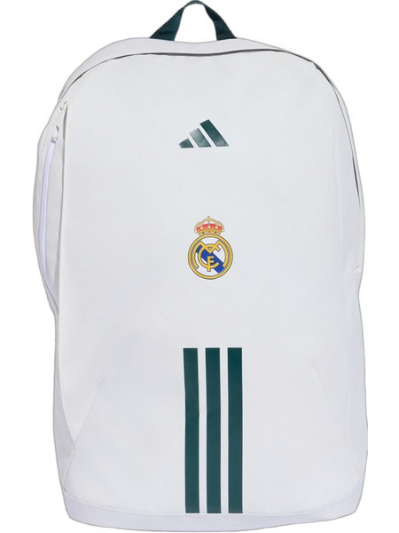 Adidas Real Madrid Ανδρική Τσάντα Πλάτης Ποδοσφαίρου Λευκή KR2465