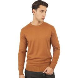 Double Ανδρική Πλεκτή Μπλούζα Πορτοκαλί KNIT-8000