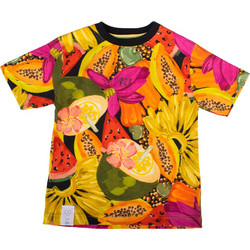PCP Kiddo Παιδικό T-Shirt Κοντομάνικο Πορτοκαλί Φούξια SKIDD0002