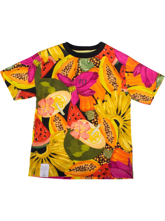 PCP Kiddo Παιδικό T-Shirt Κοντομάνικο Πορτοκαλί Φούξια SKIDD0002
