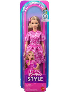 Mattel Barbie Style με Ροζ Φόρεμα