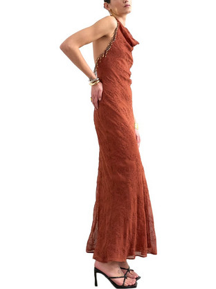 Topshop Maxi Καλοκαιρινό Φόρεμα για Γάμο / Βάπτιση Rusted 31001175