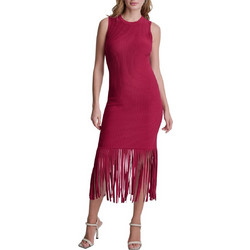 DKNY Midi Καλοκαιρινό Φόρεμα για Γάμο / Βάπτιση Φούξια P6EUAD33-FOH