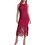 DKNY Midi Καλοκαιρινό Φόρεμα για Γάμο / Βάπτιση Φούξια P6EUAD33-FOH
