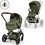 Cybex Balios S Lux Καρότσι Μωρού 2 σε 1 Moss Green Taupe
