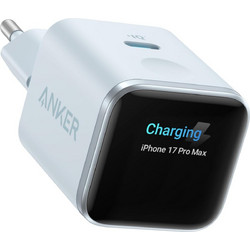 Anker Nano Display Φορτιστής χωρίς Καλώδιο με Θύρα USB-C 45W Power Delivery Blue
