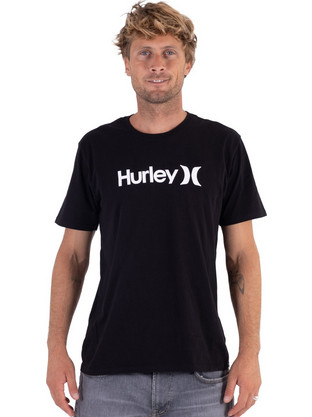 Hurley Ανδρικό Αθλητικό T-Shirt Μαύρο HATS1020-H010