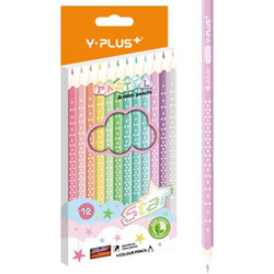 Y-Plus Star Pastel Ξυλομπογιές Σετ 12τμχ