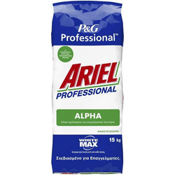 Ariel Professional Alpha Επαγγελματική Σκόνη Πλυντηρίου με Λευκαντικό 100 Μεζούρες 15kg