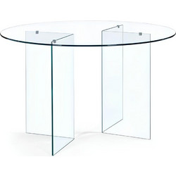 Possina Τραπέζι Κουζίνας Crystal Στρογγυλό Γυάλινο 162919019