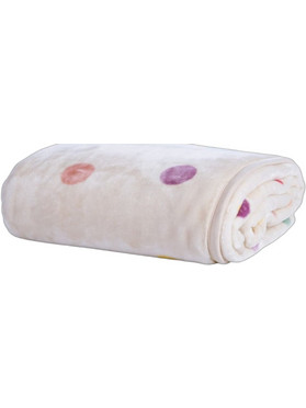 Nef-Nef Dots Παιδική Κουβέρτα Fleece 160x220 Εκρού