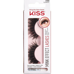 KiSS Mink Effect Surreal Βλεφαρίδες Ενιαίες Σετ με Κόλλα 2τμχ