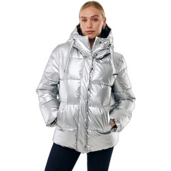Mexx Γυναικείο Μπουφάν Χειμωνιάτικο Puffer Μακρύ Ασημί MF006803163W-145002