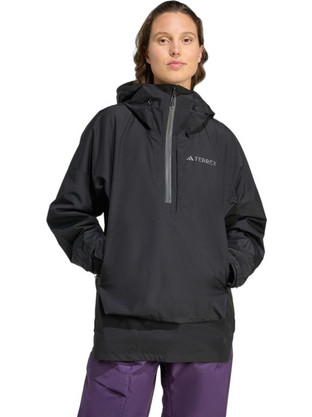 Adidas Terrex Xploric Γυναικείο Μπουφάν Χειμωνιάτικο Pullover Μακρύ Αδιάβροχο Μαύρο JC5297