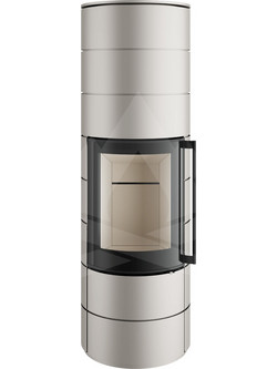 Spatherm Ambiente A4 Pearl White Ατσάλινη Ξυλόσομπα Αερόθερμη 7.7kW