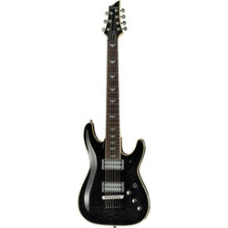 Schecter Omen Extreme 7 Ηλεκτρική Κιθάρα ST Style με Μαγνήτες HH & Ταστιέρα Rosewood 7 Χορδών See Thru Black