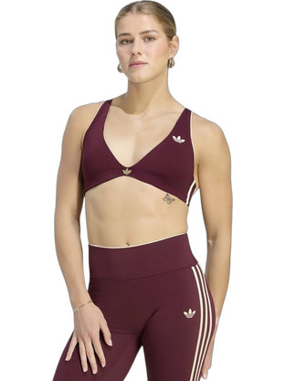 Adidas Original Αθλητικό Μπουστάκι με Χαμηλή Στήριξη & Ελαφριά Ενίσχυση Μπορντό KT6955