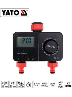 Yato ΥΤ-90201 Προγραμματιστής Ποτίσματος Μπαταρίας 2 Εξόδων