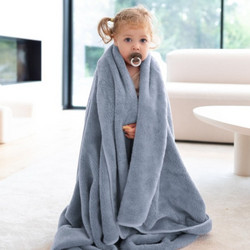 Bemini Softy Κουβέρτα Κούνιας Βελουτέ 100x140 Γαλάζια