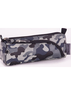 Pulse Camo Κασετίνα Βαρελάκι με 2 Θήκες Γκρι X20548