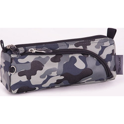 Pulse Camo Κασετίνα Βαρελάκι με 2 Θήκες Γκρι X20548