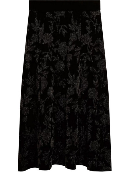 Ted Baker Μίντι Φούστα Υφασμάτινη Ψηλόμεση Μαύρη 285285