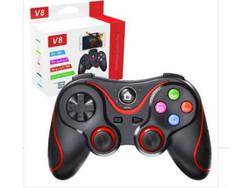 Techsuit V8 Wireless Controller για PC PS3 Android & iOS Black Red