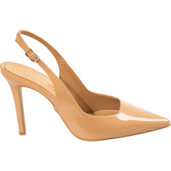 Sante Γόβες Slingback Λουστρίνι με Τακούνι Στιλέτο Μπεζ 26-211-63
