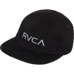 RVCA Ανδρικό Καπέλο Jockey Κοτλέ Μαύρο EVYHA03023-BLK
