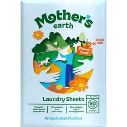 EcoLiving Mother's Earth Flower Boost Απορρυπαντικό Πλυντηρίου σε Φύλλα Οικολογικό 60 Πλύσεις