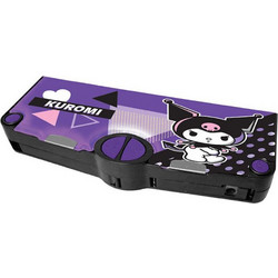 Graffiti Retro Kuromi Popart Κασετίνα με 2 Θήκες Μωβ 262643