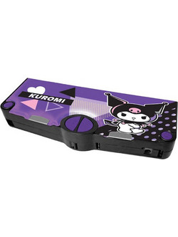 Graffiti Retro Kuromi Popart Κασετίνα με 2 Θήκες Μωβ 262643