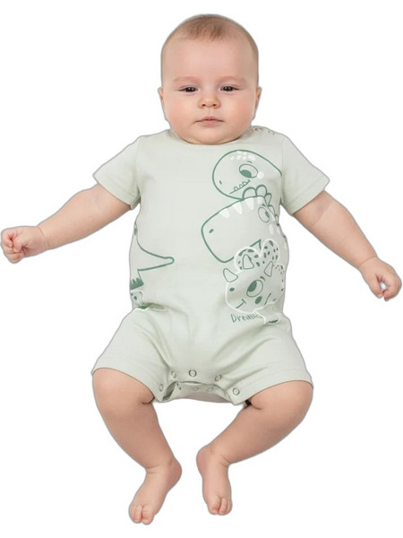 Dreams Dino Φορμάκι Κοντομάνικo για Αγόρι Πράσινο Mint 2622210