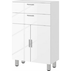 HOMCOM Ντουλάπι Μπάνιου Δαπέδου Ξύλινο 834-623V90WT