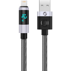 Orico LDA2L Braided USB-A to Lightning Cable 12W 0.5m Black Silver